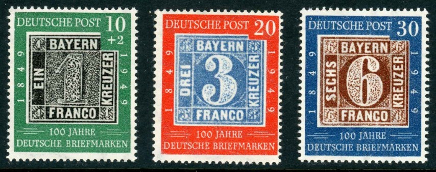 Germany / West 1949 SG.1035-1037 U/M