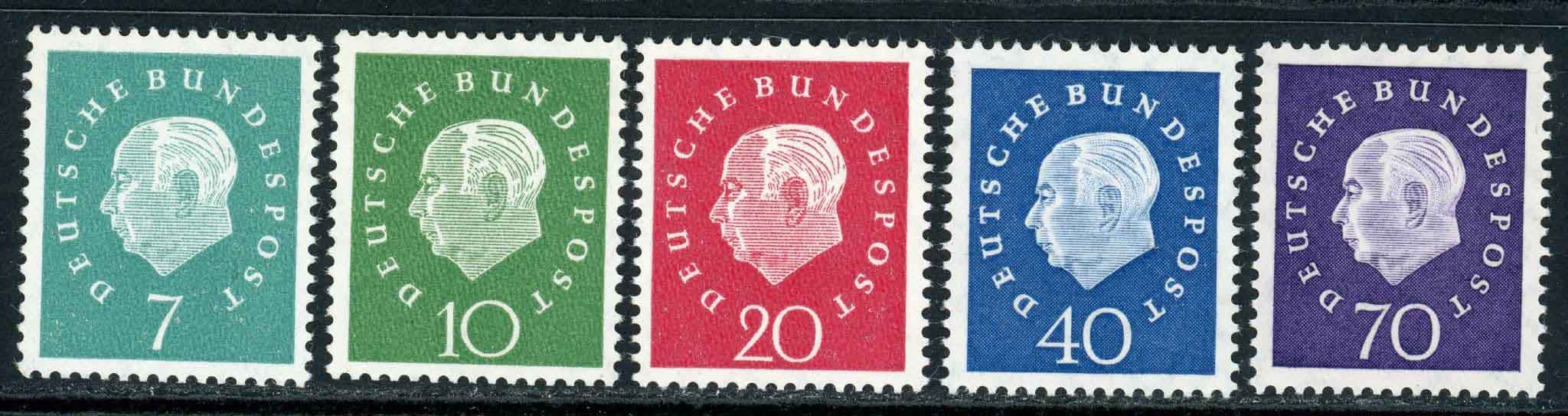 Germany / West 1959 SG.1219-1223 U/M