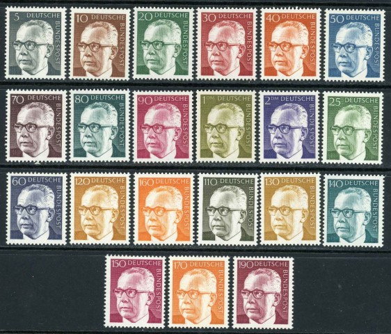 Germany / West 1970-73 SG.1535-1555 U/M