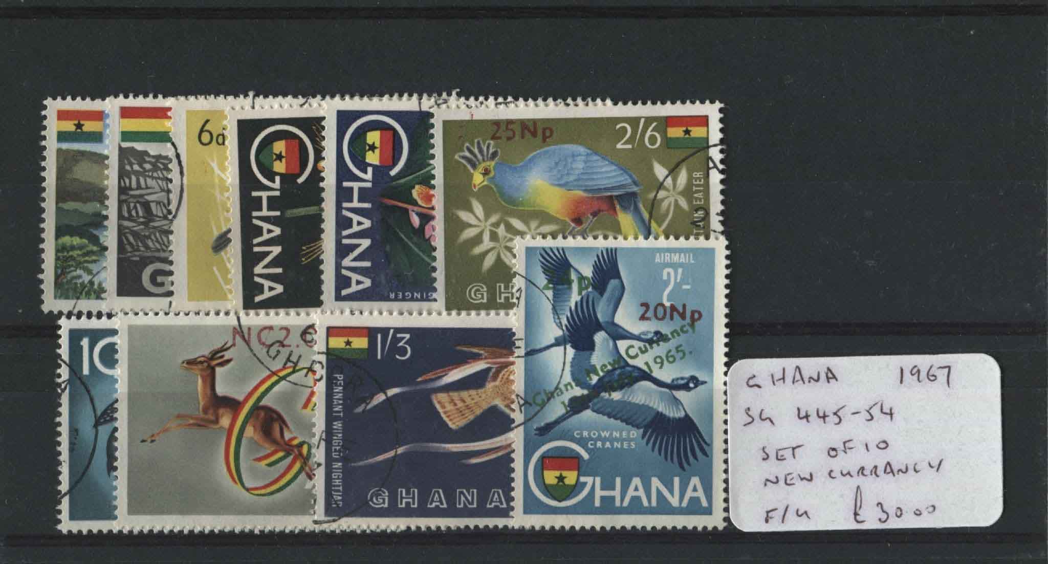 Ghana 1967 SG.445-54 F/U