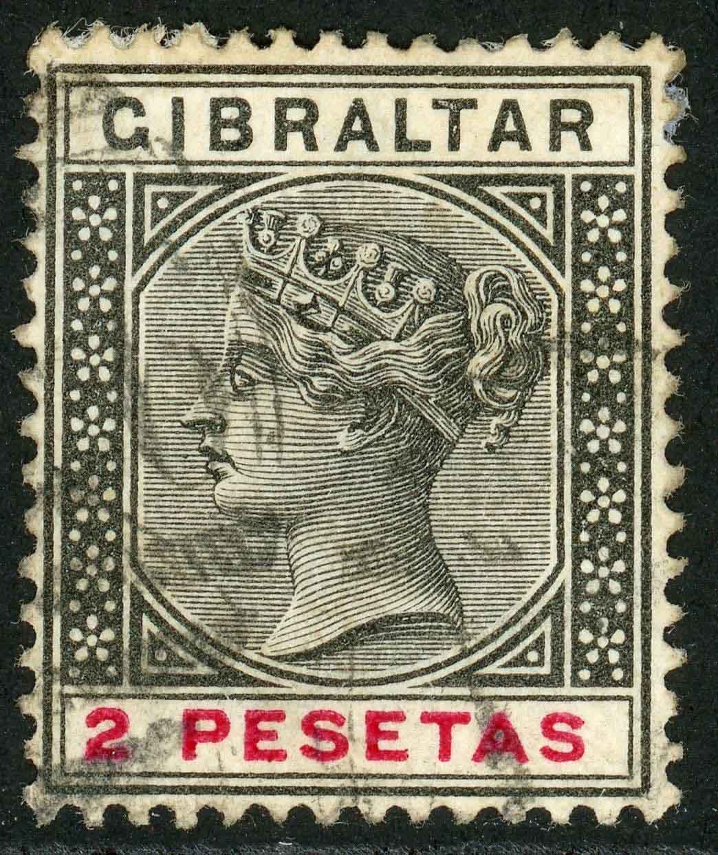 Gibraltar 1889-96 SG.32 F/U