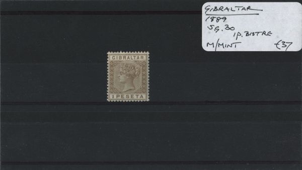 Gibraltar 1889 SG.30 M/M