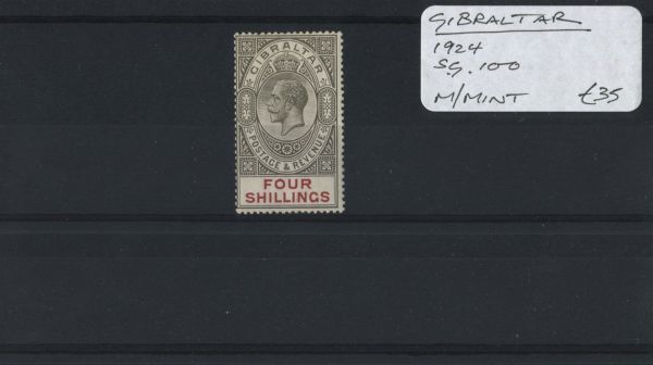 Gibraltar 1924 SG.100 M/M