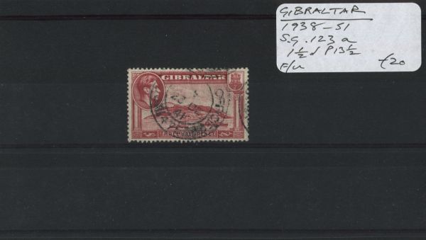 Gibraltar 1938-51 SG.123a P13 F/U