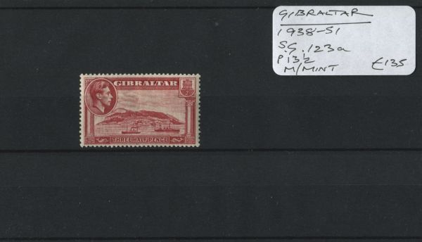 Gibraltar 1938-51 SG.123a P13 M/M