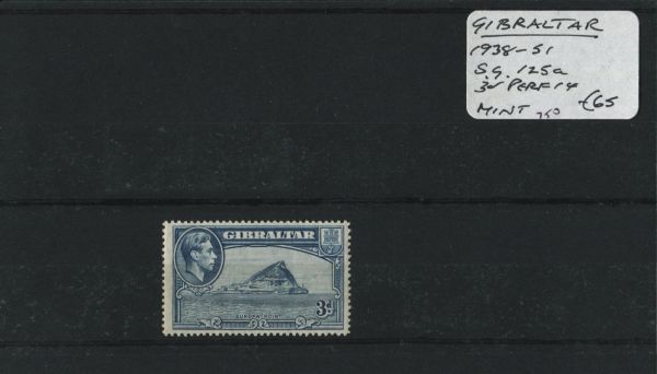 Gibraltar 1938-51 SG.125a P14 M/M (Lot 2)