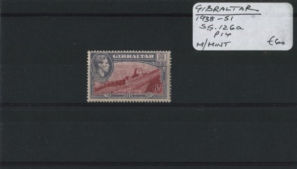 Gibraltar 1938-51 SG.126a P14 M/M (Lot 2)