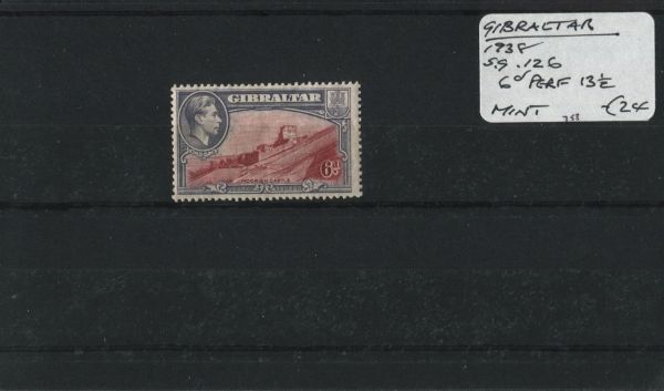 Gibraltar 1938 SG.126 P13 M/M