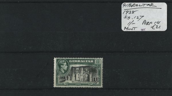 Gibraltar 1938 SG.127 P14 M/M