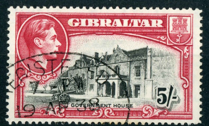 Gibraltar 1938 SG.129 P.14  F/U