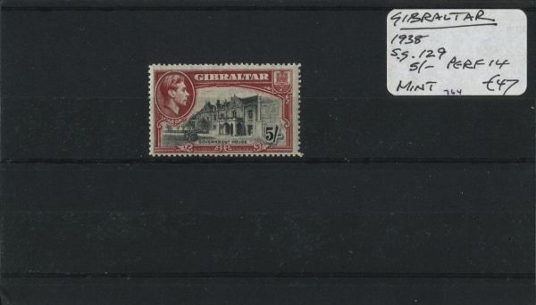 Gibraltar 1938 SG.129 P14 M/M