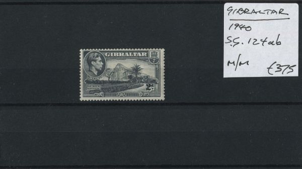 Gibraltar 1940 SG.124ab M/M