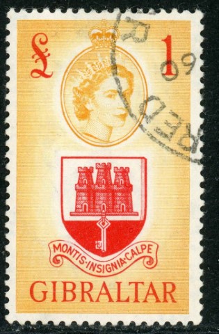 Gibraltar 1953-59 SG.158 F/U