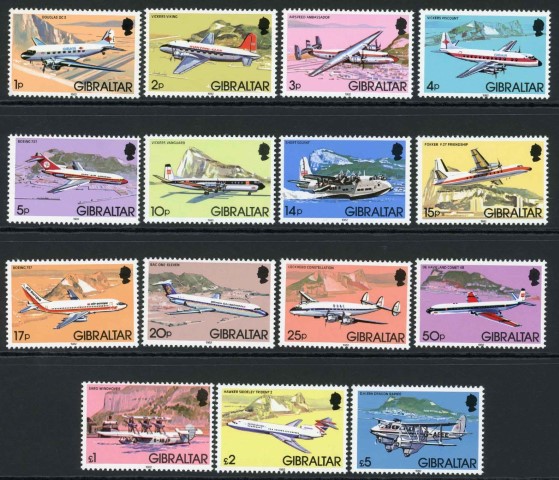 Gibraltar 1982 SG.460-474 U/M (1)