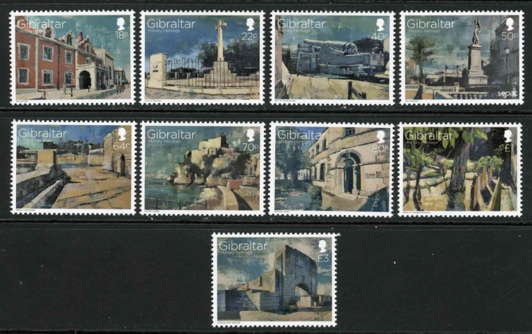 Gibraltar 2017 SG.1755-1763 U/M