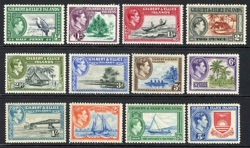 Gilbert and Ellice Islands 1939-55 SG.43-54 M/M