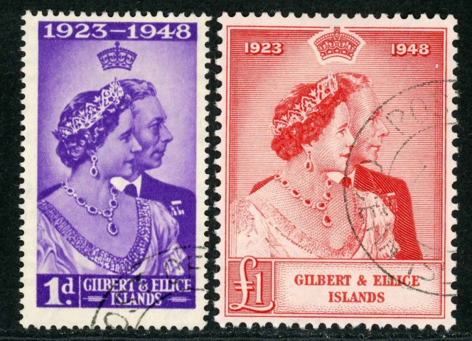 Gilbert and Ellice Islands 1949 SG.57-58 F/U