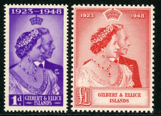 Gilbert and Ellice Islands 1949 SG.57-58 U/M