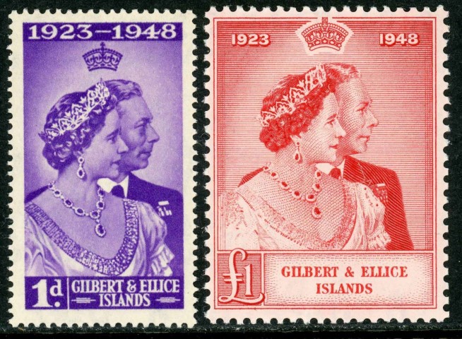 Gilbert and Ellice Islands 1949 SG.57-58 U/M