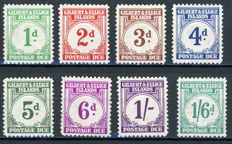 Gilbert & Ellice Islands 1940 SG.D1-D8 M/M