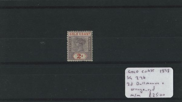 Gold Coast 1898 SG.27b M/M