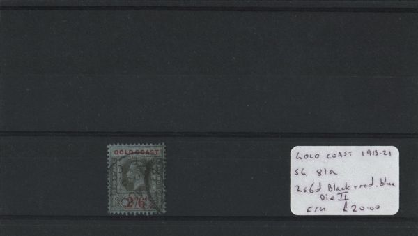 Gold Coast 1913-21 SG.81a F/U