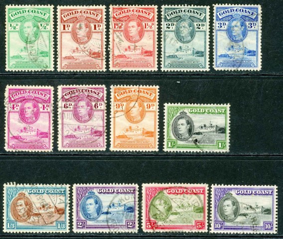 Gold Coast 1938-43 SG.120-132 F/U