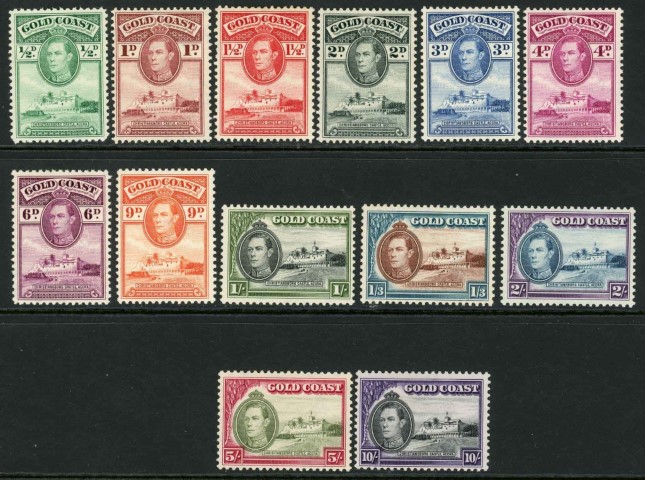 Gold Coast 1938-43 SG.120-132 M/M