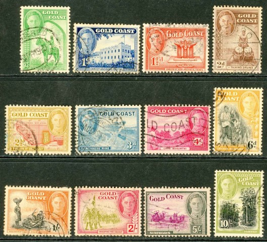 Gold Coast 1948 SG.135-146 F/U