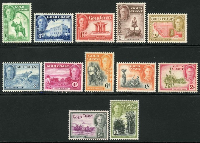 Gold Coast 1948 SG.135-146 M/M (10)