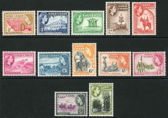 Gold Coast 1952-54 SG.153-164 M/M