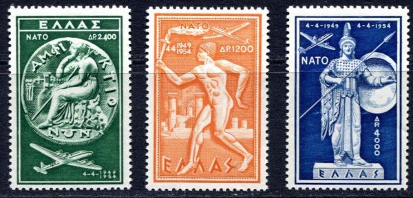 Greece 1954 SG.725-727 U/M