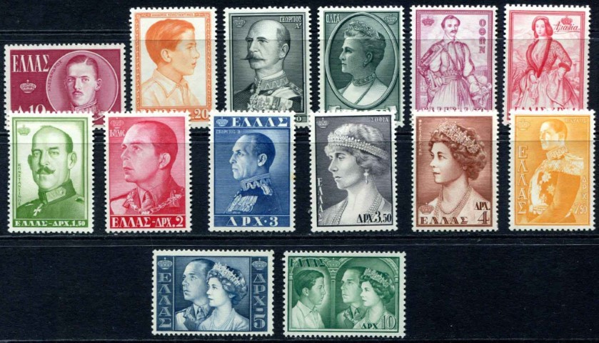 Greece 1957 SG.764-777 M/M