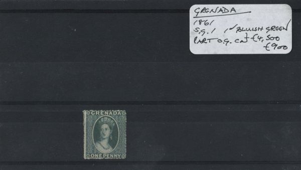 Grenada 1861 SG.1 Part original gum Mint