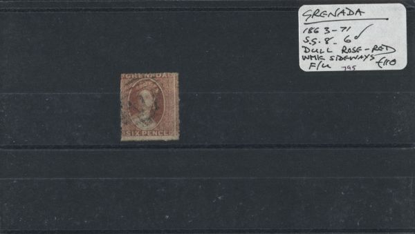 Grenada 1863-71 SG.8 WMK Sideways F/U (Lot 2)