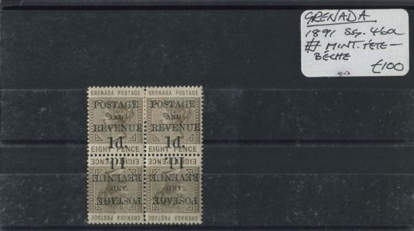 Grenada 1891 SG.46a Block M/M