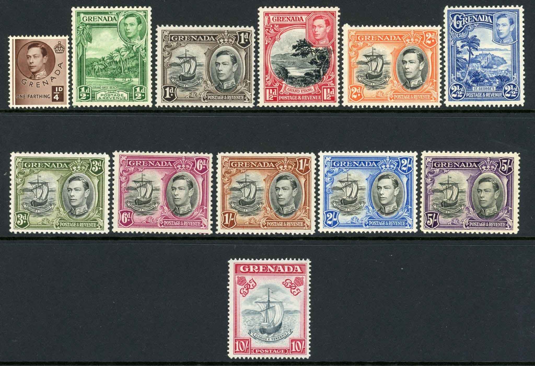 Grenada 1938-50 SG.153-163e M/M