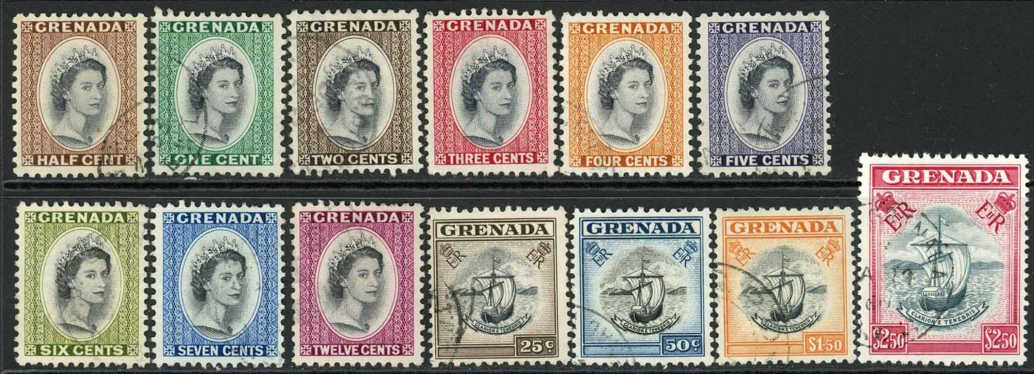 Grenada 1953-59 SG.192-204 F/U