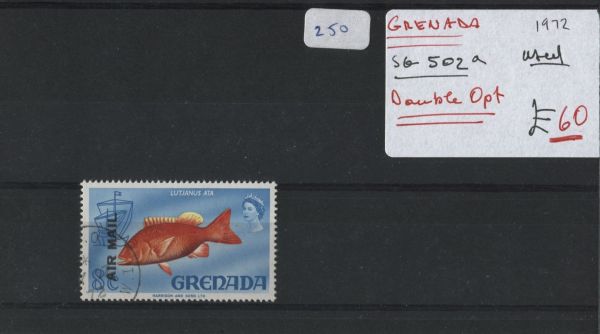 Grenada 1972 SG.502a Double OPT. Used