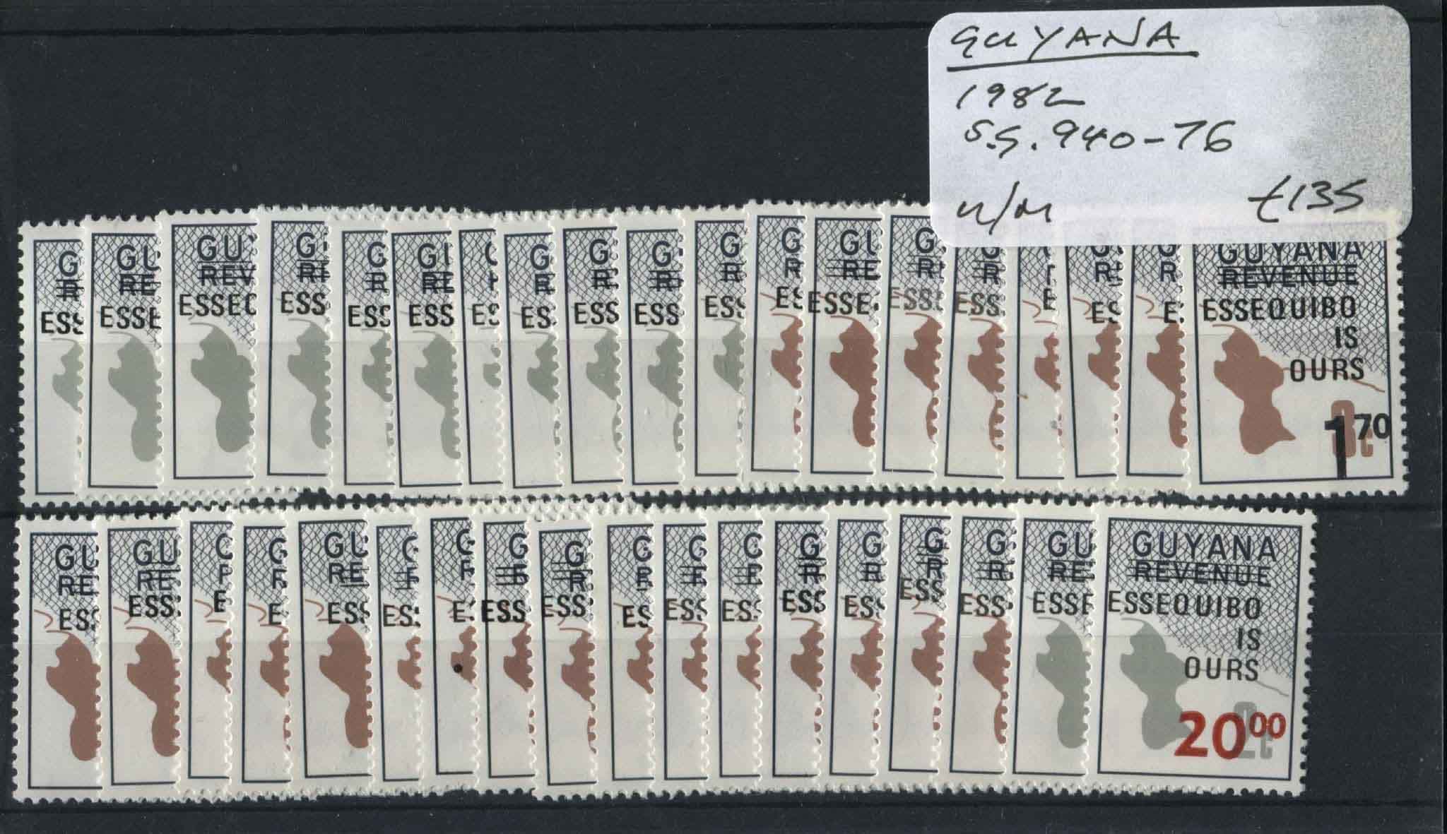 Guyana 1982 SG.940-76 U/M (Lot 2)