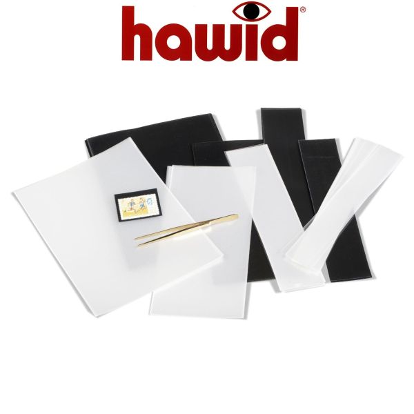 Hawid Stamp Mounts - Black or Clear - Assorted Bulk Packs