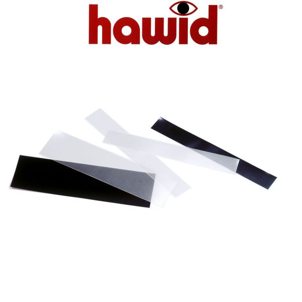 Hawid Stamp Mounts - Black or Clear - STRIPS