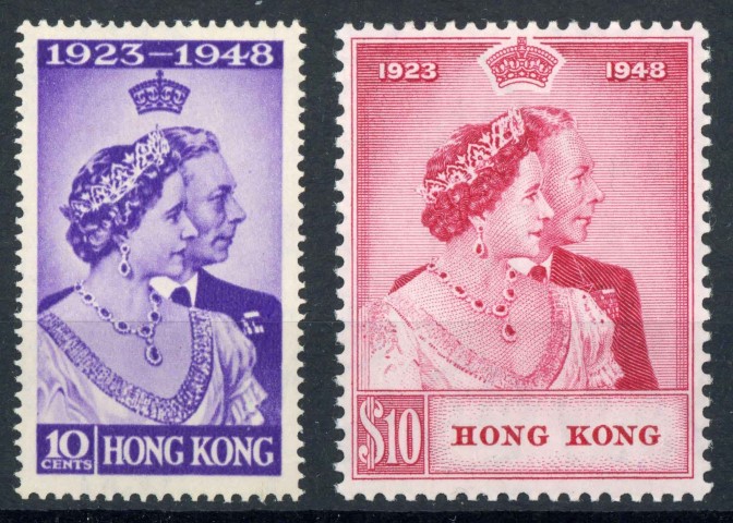 Hong Kong 1948 SG.171-172 U/M