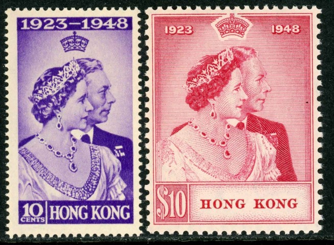 Hong Kong 1948 SG.171-172 U/M