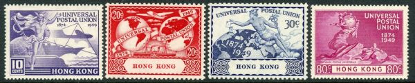 Hong Kong 1949 SG.173-176 U/M