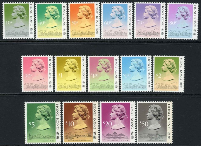 Hong Kong 1987-88 SG.538A-552A U/M