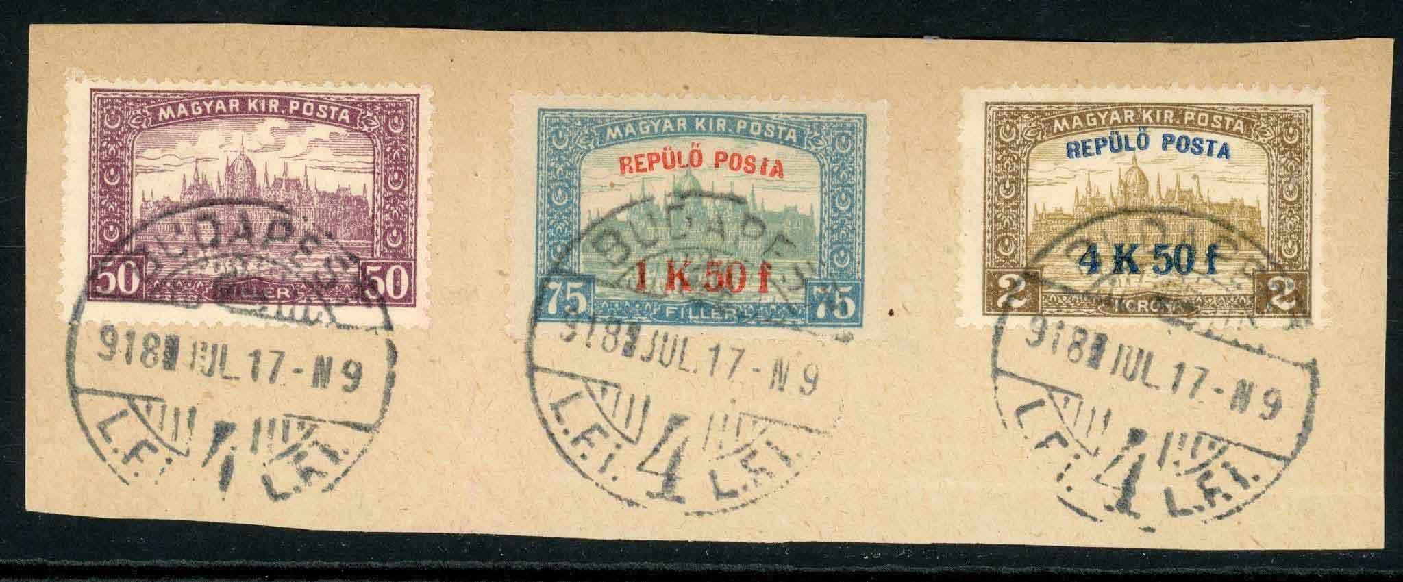 Hungary 1918 SG.271-272 F/U