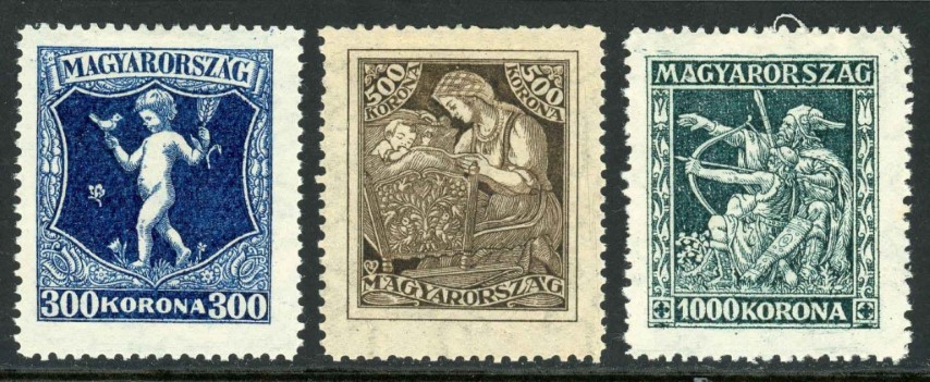 Hungary 1924 SG.437-439 M/M