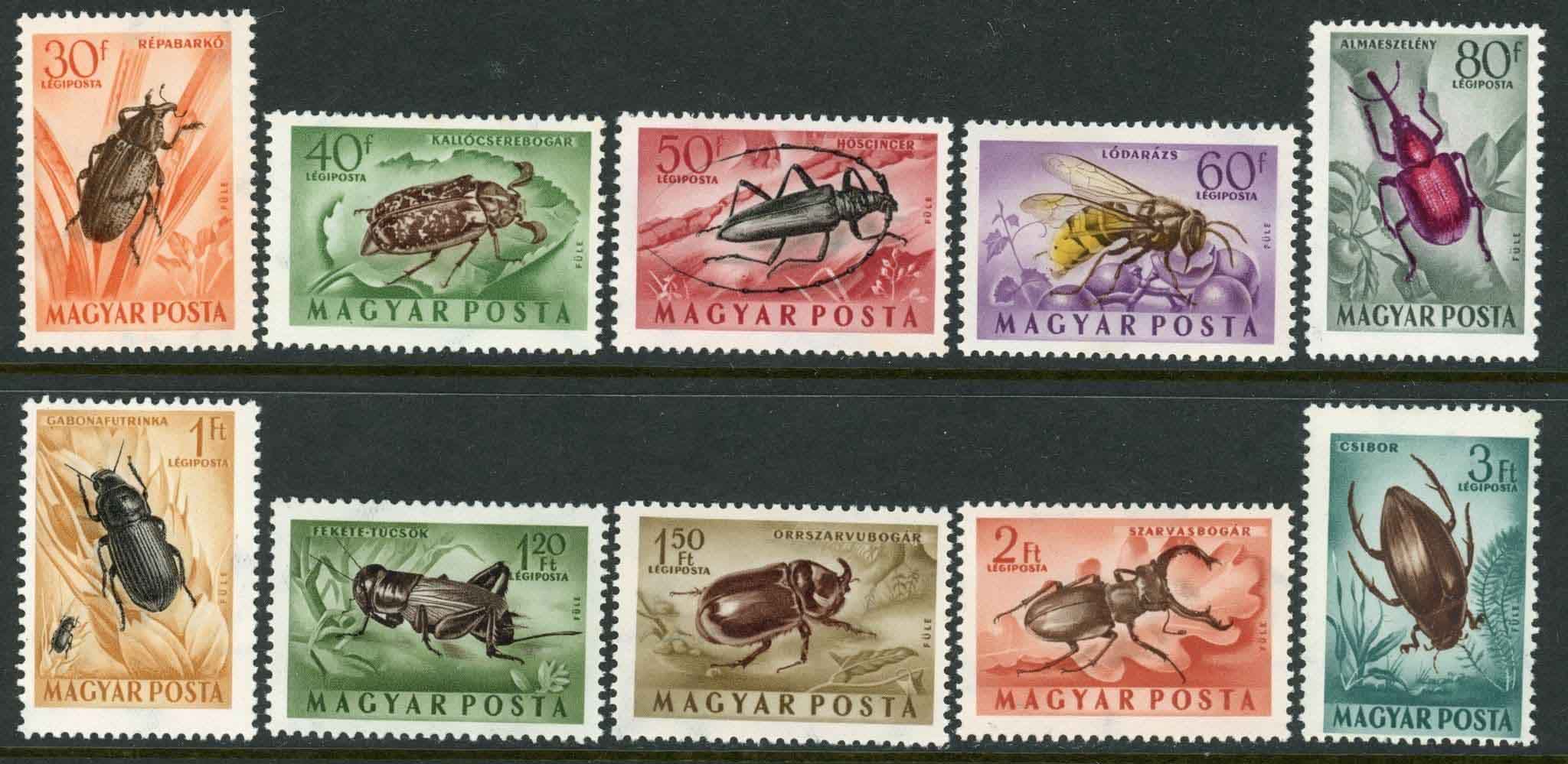 Hungary 1954 SG.1344-1353 U/M