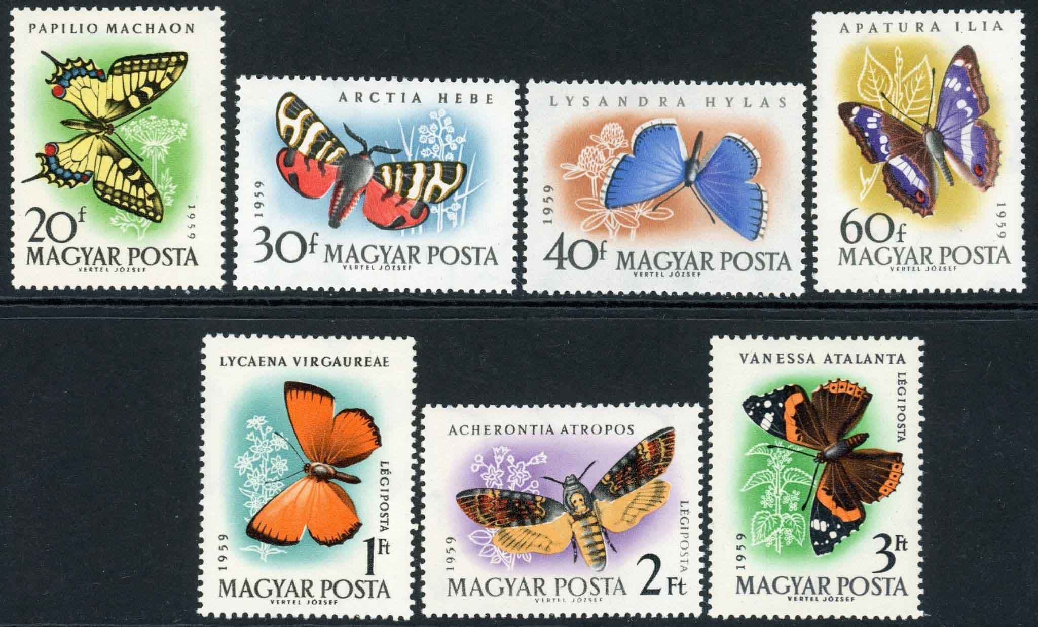 Hungary 1959 SG.1612-1618 U/M